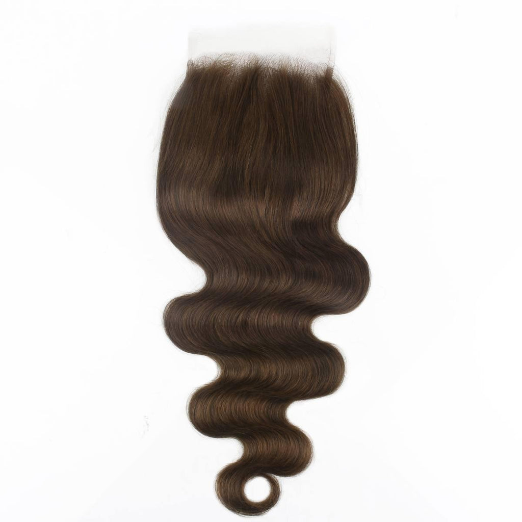 Medium Brown Body Wave 5x5 HD Lace Human Hair Closure
